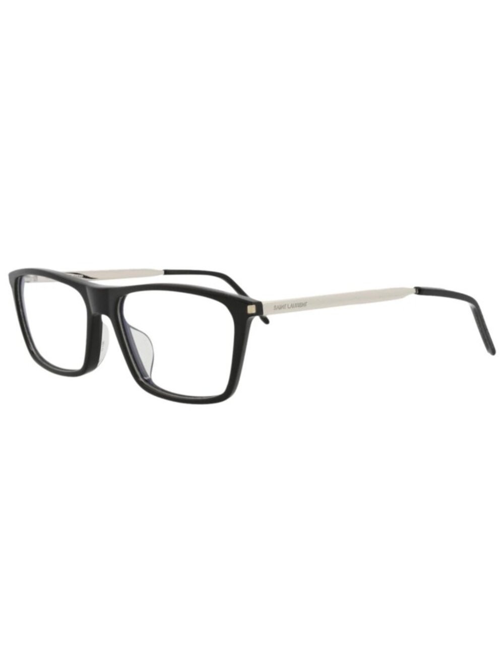 New Saint Laurent Women's Eyeglasses Square Rectangle Acetate Frame Mens Black